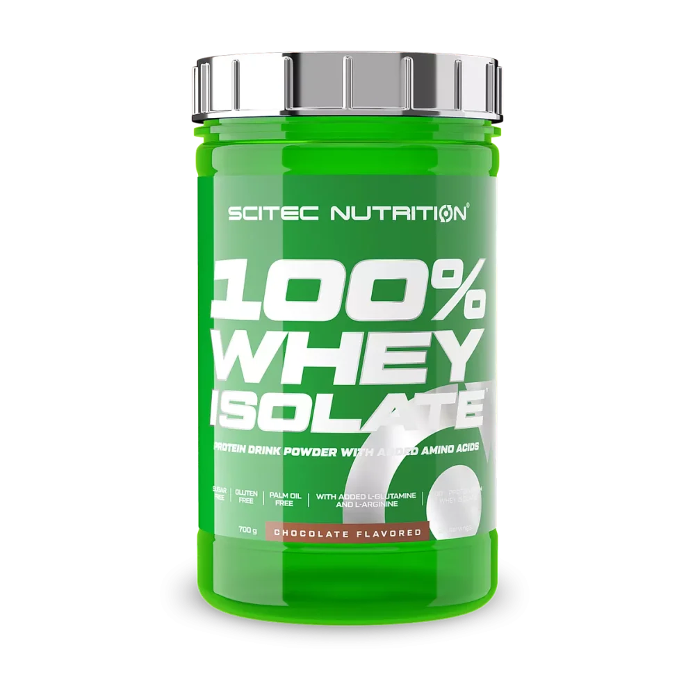 Scitec 100% Whey Isolate 700g - Proteína aislada de alta calidad para recuperación muscular.