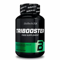 Envase de Tribooster de BiotechUSA - Suplemento con alta concentración de Tribulus terrestris para mejorar el rendimiento y la vitalidad masculina.